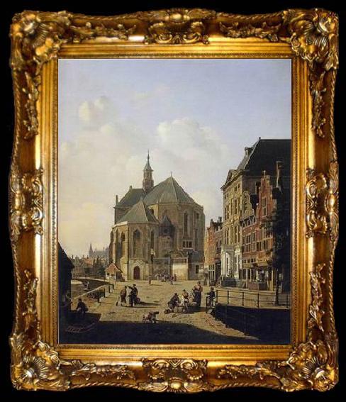 framed  unknow artist European city landscape, street landsacpe, construction, frontstore, building and architecture. 108, ta009-2